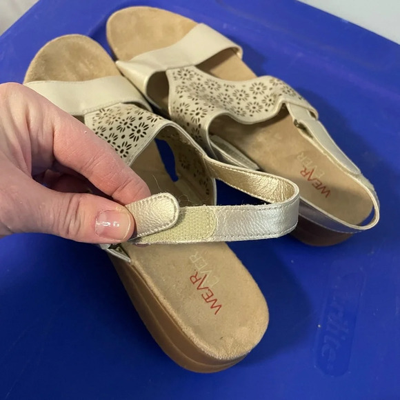 Wearever Jorden Women’s‎ Sandals gold and tan size 8.5 - Picture 6 of 10